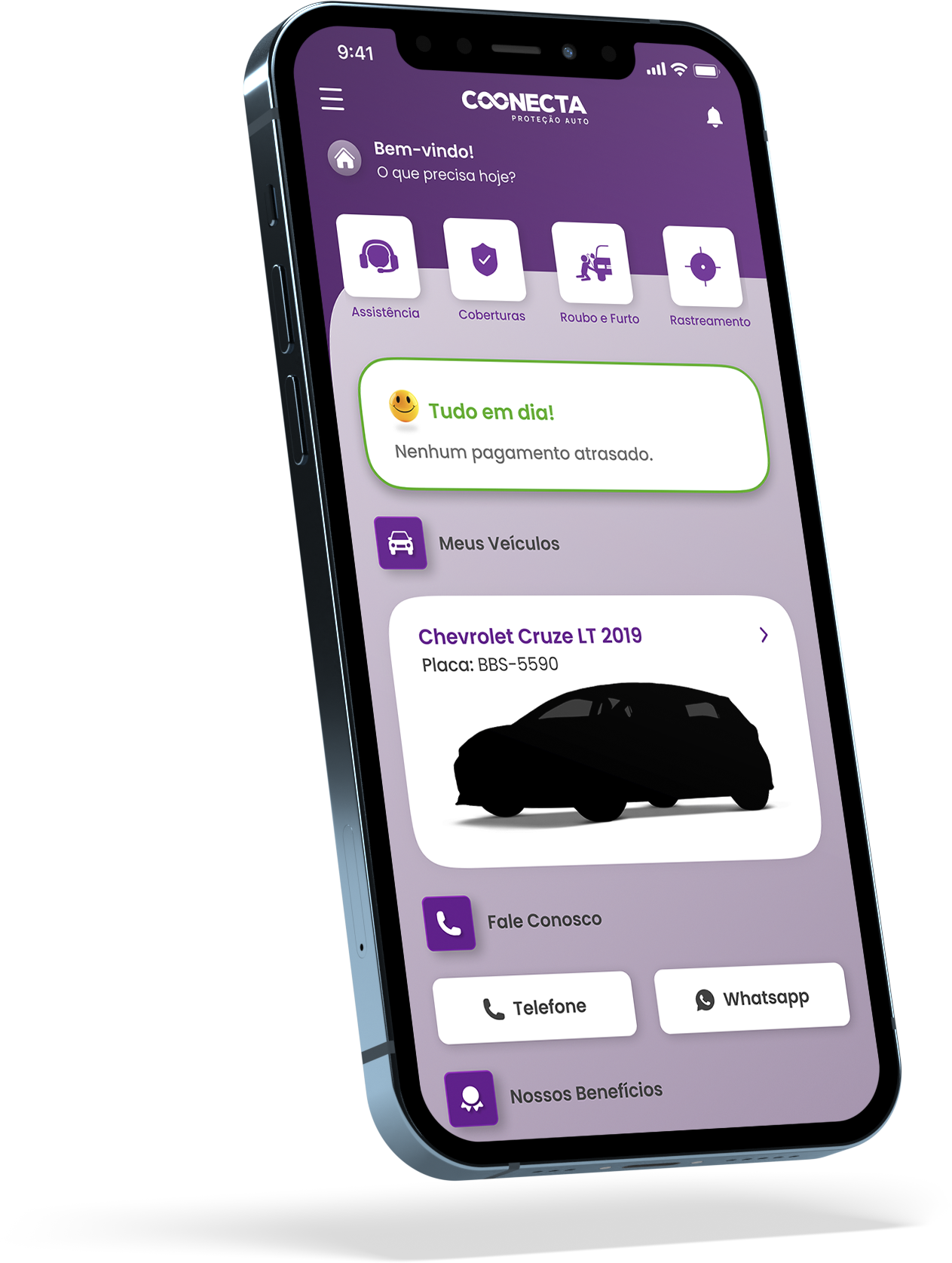 App Coonecta no iPhone
